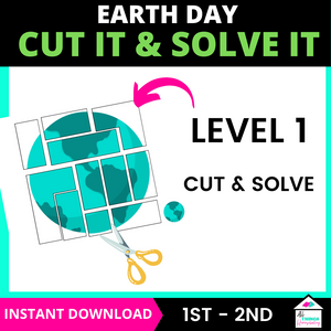 Earth Day Cut It and Solve It Puzzles
