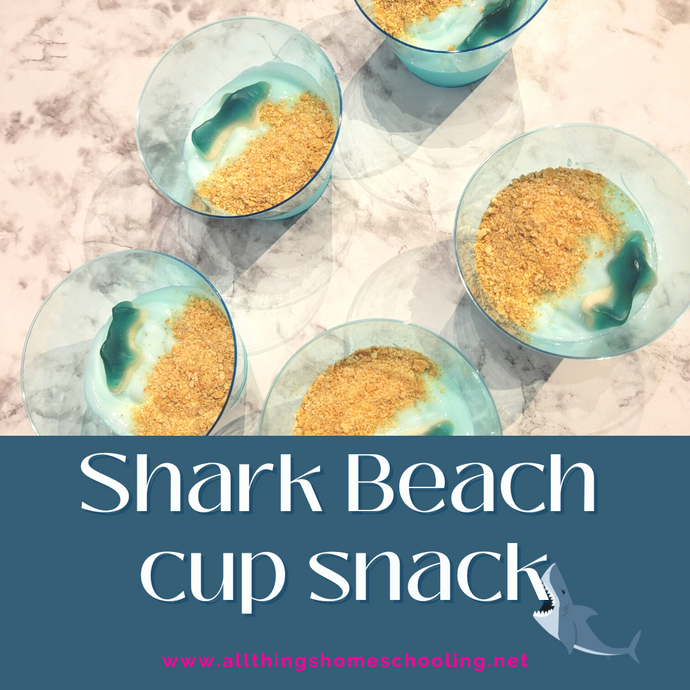 Easy & Fun Shark Beach Snack Cup Recipe