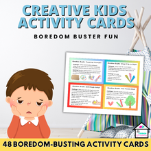 Load image into Gallery viewer, Creative Kids Boredom Buster Activity Cards - Screen-Free Fun
