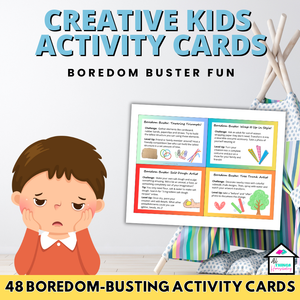 Creative Kids Boredom Buster Activity Cards - Screen-Free Fun