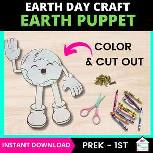 Earth Day Craft Puppet Activity
