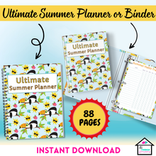 Load image into Gallery viewer, Toucan Ultimate Summer Planner - 88 Pages
