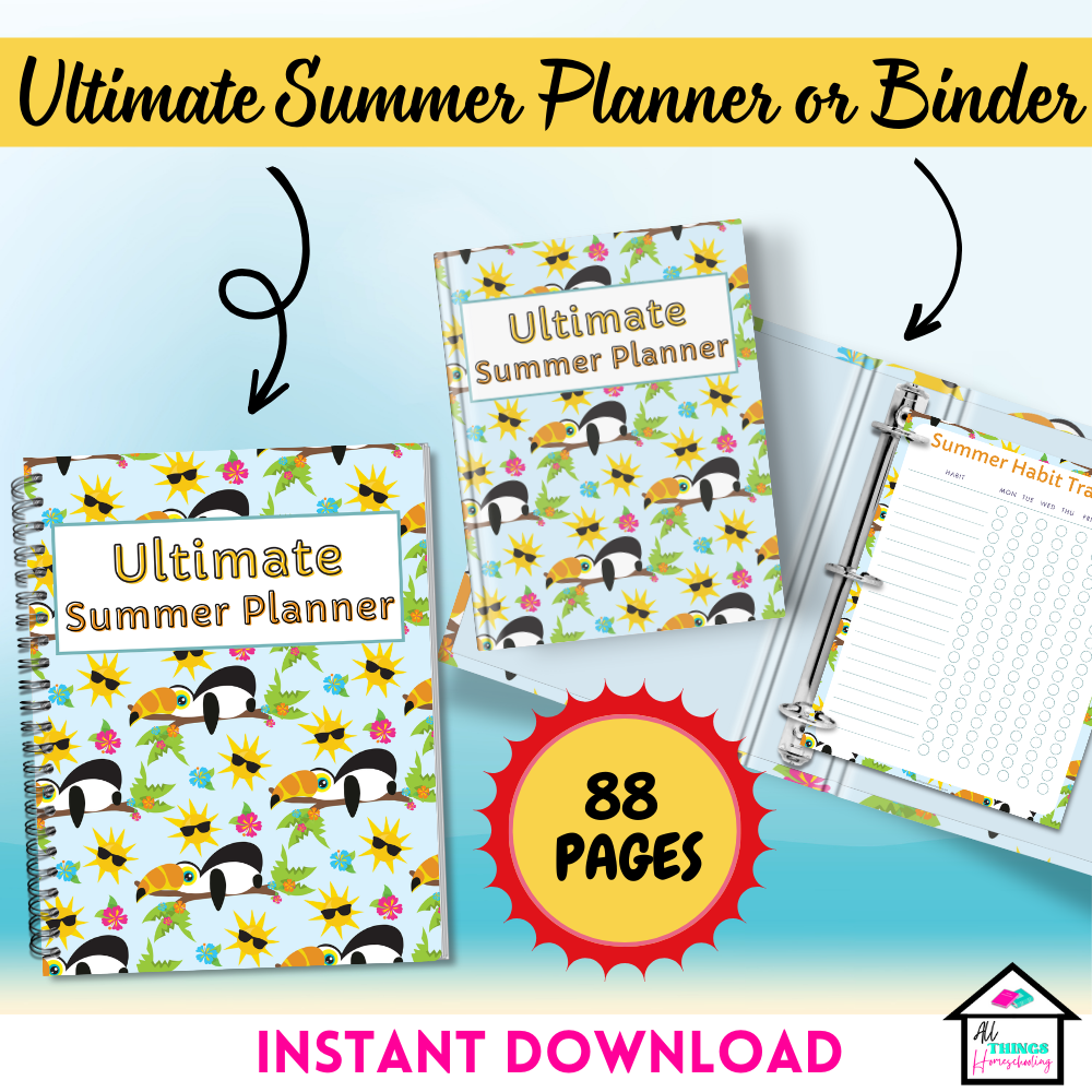 Toucan Ultimate Summer Planner - 88 Pages