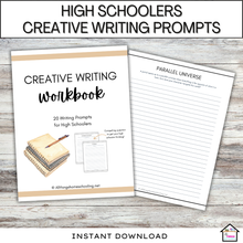 Load image into Gallery viewer, High School Creative Writing Workbook: Unlock Your Imagination
