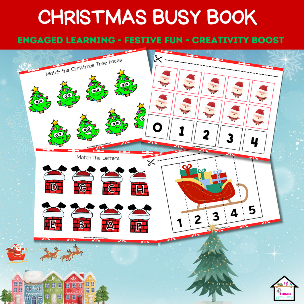 Preschool - Kindergarten Christmas Busy Book