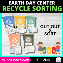 Load image into Gallery viewer, Earth Day Recycling Sorting  Games
