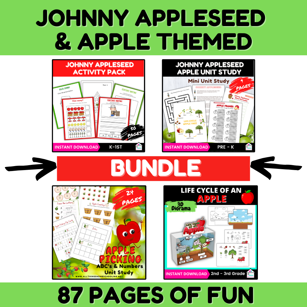 Apple Learning Fun Bundle – A Harvest of Educational Activities, Fall Activities