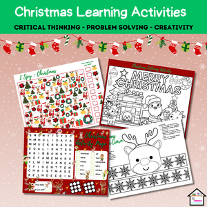Christmas Literacy & Math Activities for Preschool and Kindergarten