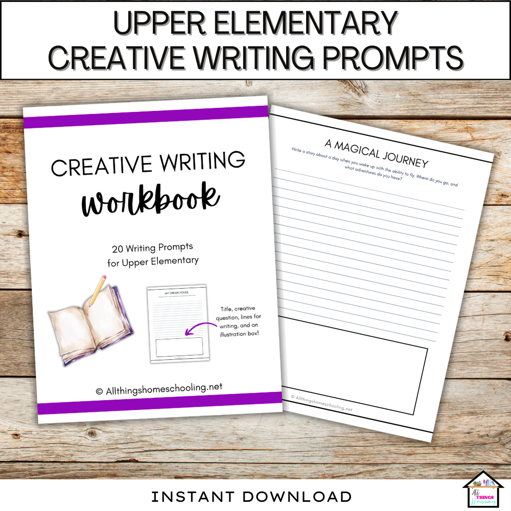 Upper Elementary Creative Writing Workbook: Spark Young Imagination