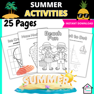 Summer Activity Worksheets: Fun and Educational for Kids!