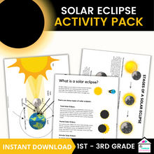 Load image into Gallery viewer, solar eclipse activity pack 1st - 3rd grade

