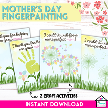 Load image into Gallery viewer, Mother&#39;s Day Fingerpainting Craft: Create Memorable Gifts
