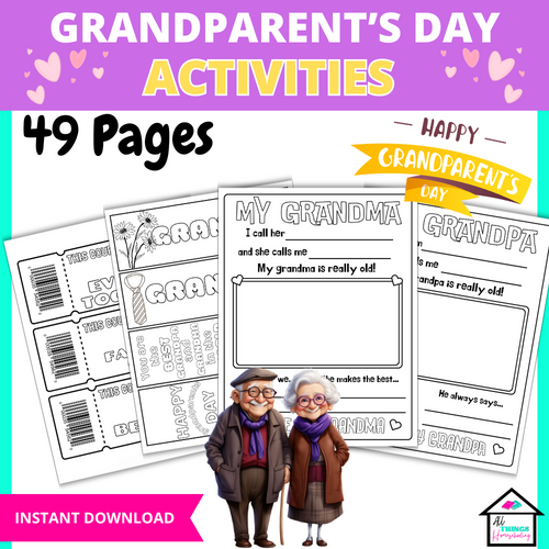 49 pages of grandparents day activities
