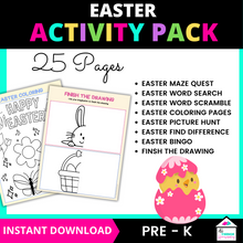 Load image into Gallery viewer, Easter Activity Pack for Prek - Kindergarten
