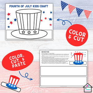 4th of July Kids Hat Craft