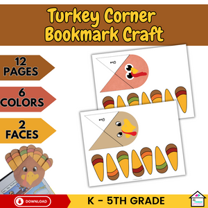 Turkey Corner Bookmark Craft