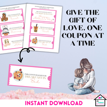 Load image into Gallery viewer, Pretty In Pink Mother&#39;s Day Coupon Book: 23 Ways to Show Love
