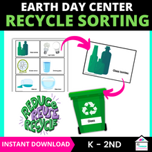 Load image into Gallery viewer, Earth Day Recycling Sorting  Games
