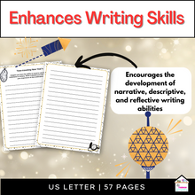 Load image into Gallery viewer, New Year&#39;s Creative Writing Prompts for Middle Schoolers, Holiday Writing
