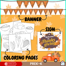 Load image into Gallery viewer, Thanksgiving Pretend Play Set for Kids
