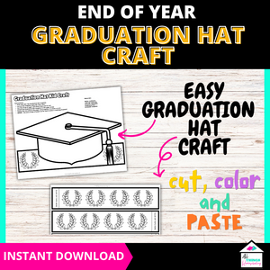 easy hat craft - cut, color and paster