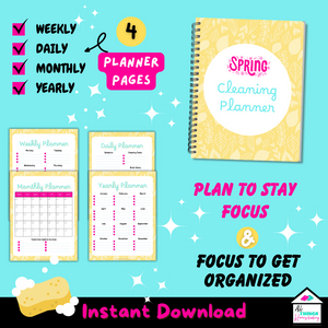 4 planner pages - weekly, daily, monthly, yearly