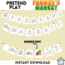 Load image into Gallery viewer, Pretend Play Farmer&#39;s Market Set, Hands on learning
