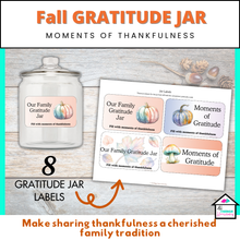 Load image into Gallery viewer, Fall Create Your Own Family Gratitude Jar Set
