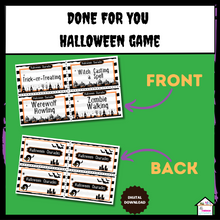 Load image into Gallery viewer, Halloween Charades Game

