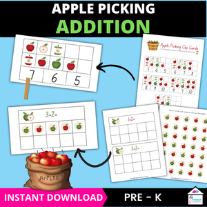 Apple Picking Alphabet & Numbers Activities