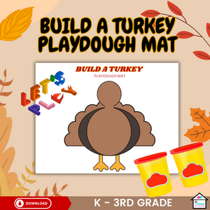 Build A 3D Turkey Craft for Kids - Thanksgiving Craft Activity