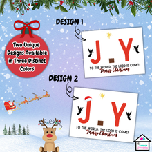 Load image into Gallery viewer, Joy Handprint &amp; Fingerprint Activity Craft Pack, Christmas Craft
