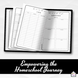 Homeschool Planner Black & White