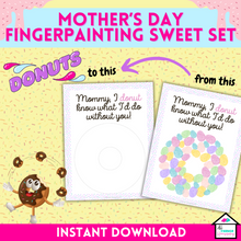 Load image into Gallery viewer, Mother&#39;s Day Finger Paint Sweets Set: Mother&#39;s Day Crafts
