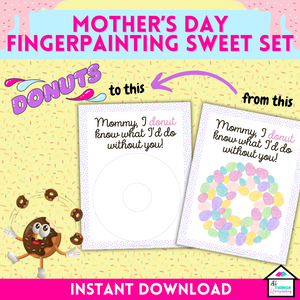 Mother's Day Finger Paint Sweets Set: Mother's Day Crafts