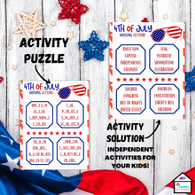 Load image into Gallery viewer, 4th of July 40 Activity Bundle - Patriotic Games, Learning about America
