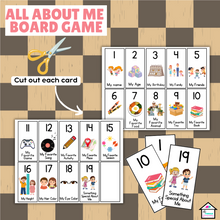 Load image into Gallery viewer, All About Me Game Board - Interactive Back to School Activity, First Day of School
