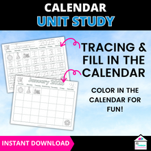 Load image into Gallery viewer, Days of the Week Calendar Skills Workbook for Kids - Printable Learning Activities
