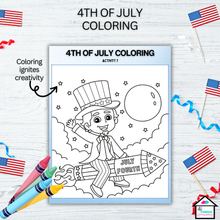 Load image into Gallery viewer, 4th of July Busy Binder – Fun &amp; Educational Activities for Kids
