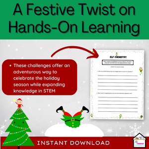 Elf STEM Challenge Advenure: 35 Christmas Quests for Advanced Minds for Middle School
