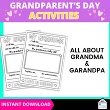 Load image into Gallery viewer, Grandparents Day Activity Pack
