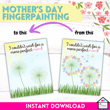 Load image into Gallery viewer, Mother&#39;s Day Fingerpainting Craft: Create Memorable Gifts
