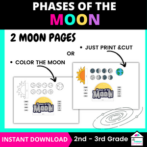 Phases of the Moon 3D Diorama Printable Kit