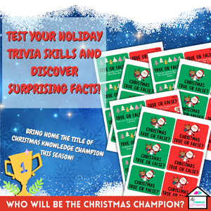 Christmas Family Holiday True or False Game