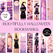 Load image into Gallery viewer, Boo-tifully Halloween Bookmarks
