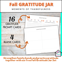 Load image into Gallery viewer, Fall Create Your Own Family Gratitude Jar Set
