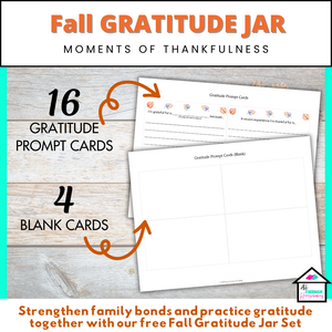 Fall Create Your Own Family Gratitude Jar Set