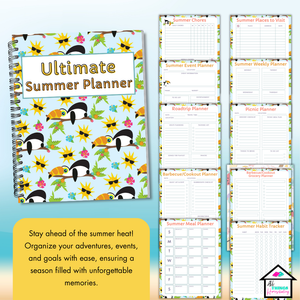 Toucan Ultimate Summer Planner - 88 Pages