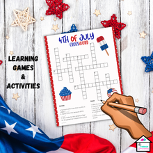 Load image into Gallery viewer, 4th of July 40 Activity Bundle - Patriotic Games, Learning about America
