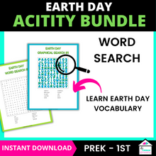 Load image into Gallery viewer, Earth Day Learning Games Bundle for Preschool to 1st Grade
